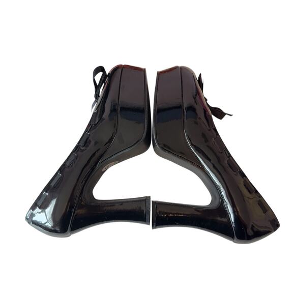 Hot Topic Y2K High Heel Platform Pumps Size 6 Black Whimsigoth Dark Romantic - Picture 5 of 7